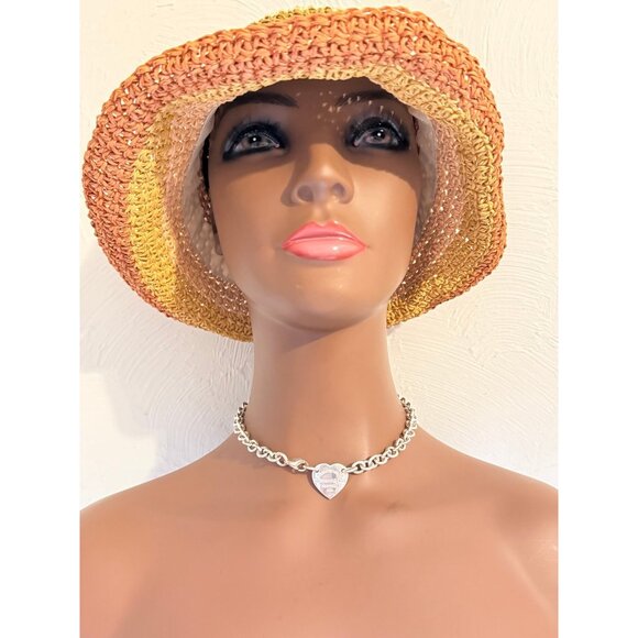 T&Co. 925 Heart Tag Choker Necklace - Picture 6 of 7